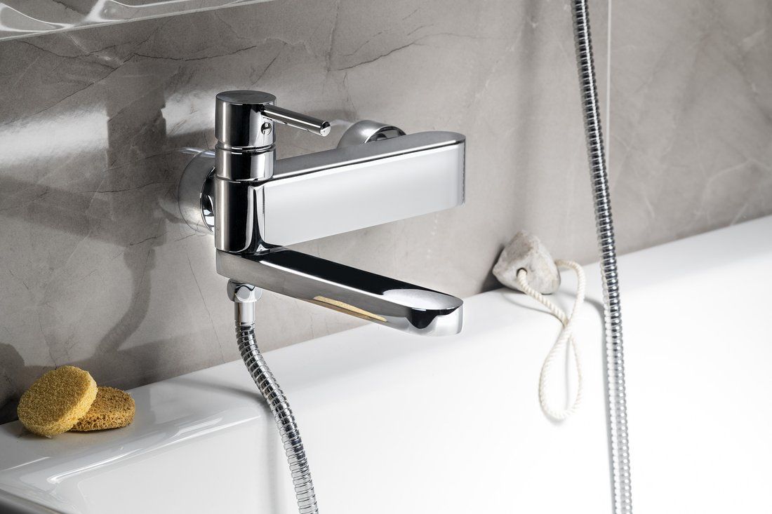 Sapho Rhapsody bateria wannowo-prysznicowa ścienna chrom 5586