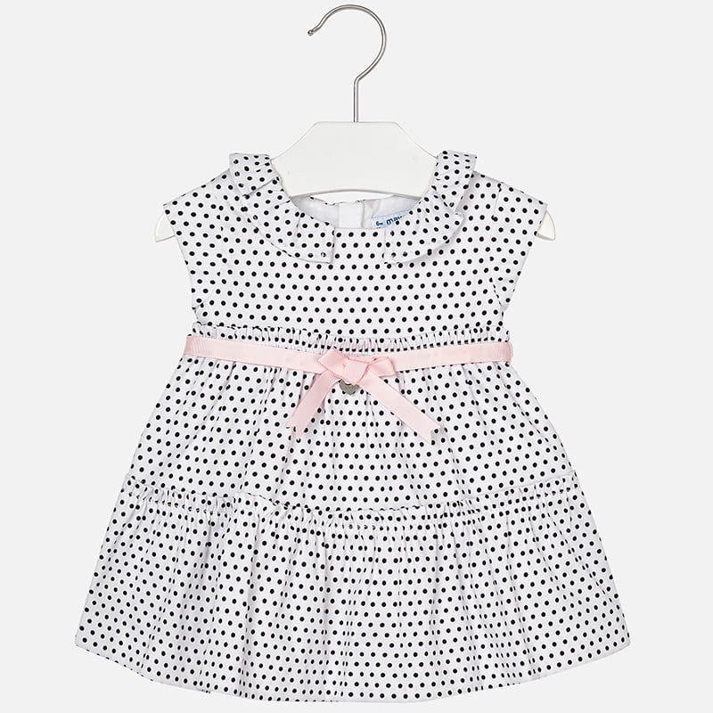 MAYORAL 1934 Satynowa sukienka w kropki