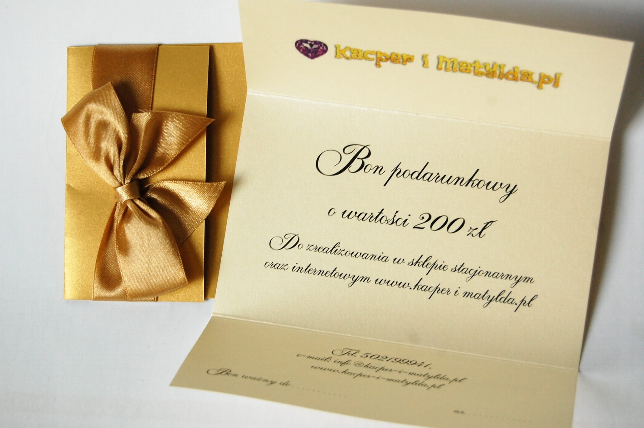 Bon podarunkowy o wartości 150 zł