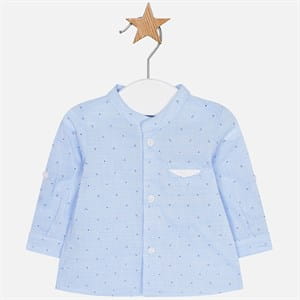 MAYORAL 1107 Koszula do chrztu błękitna