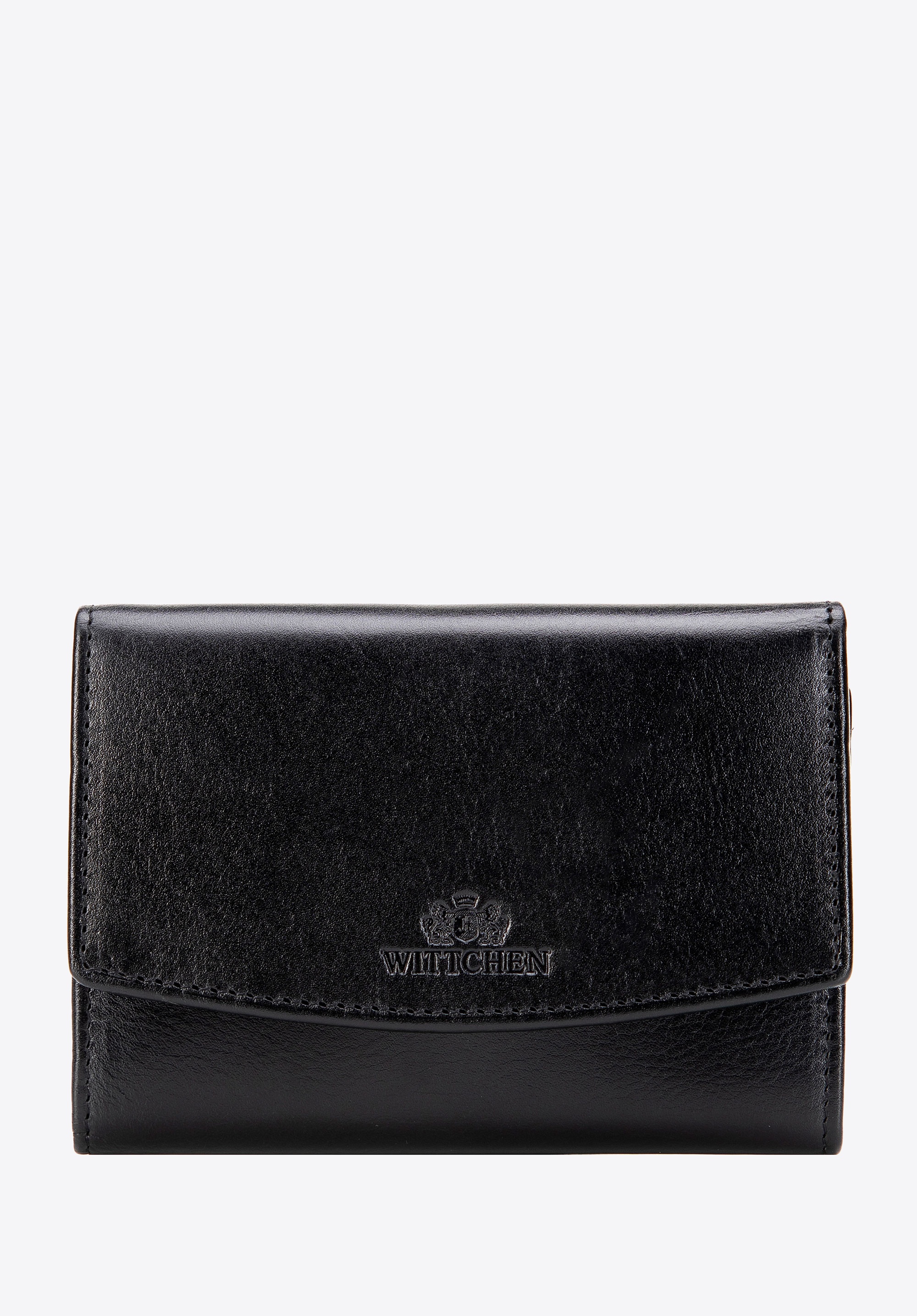 Skórzana portmonetka damska duża czarna