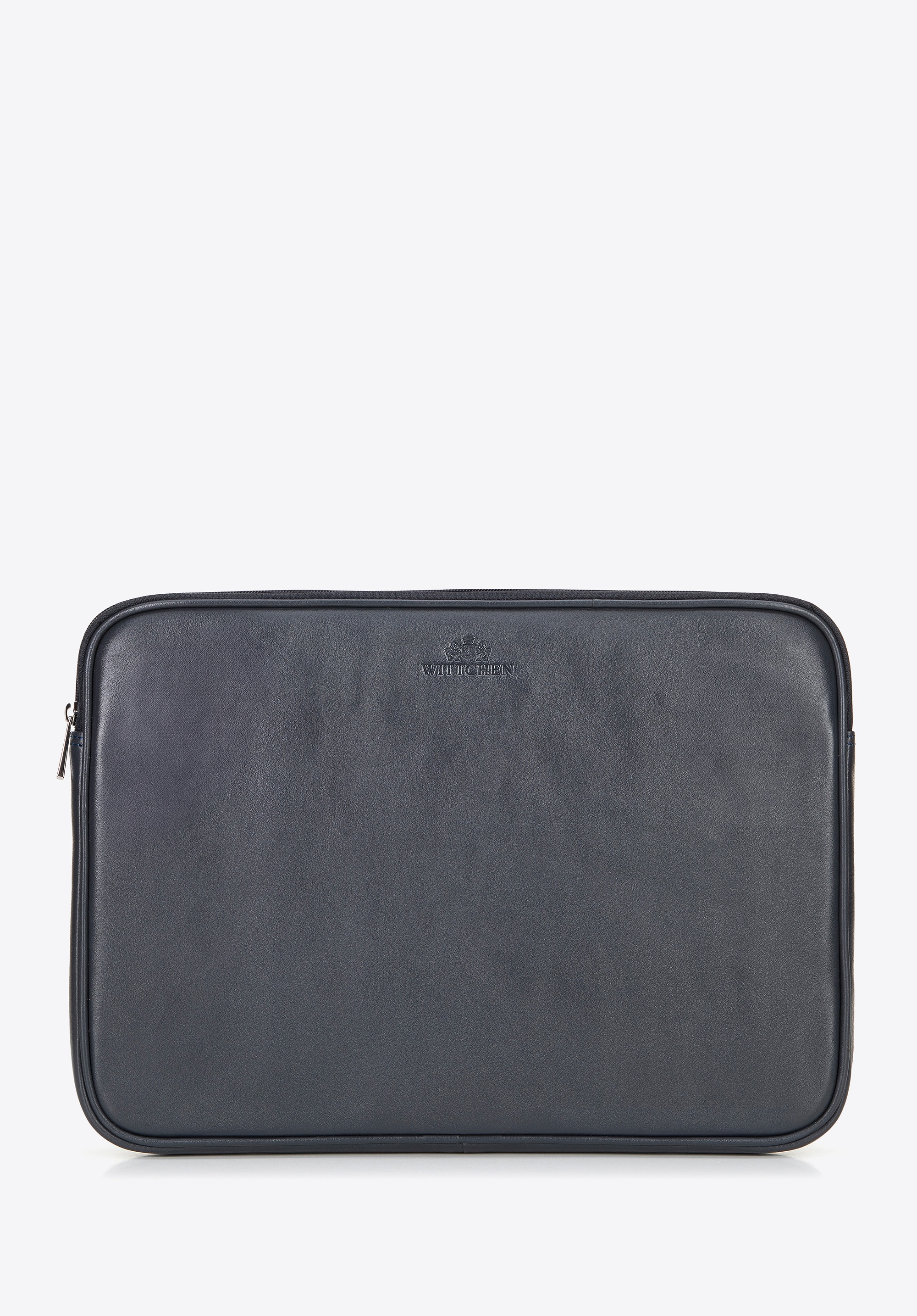 Pokrowiec na laptopa 15,6” ze skóry naturalnej ciemny szary