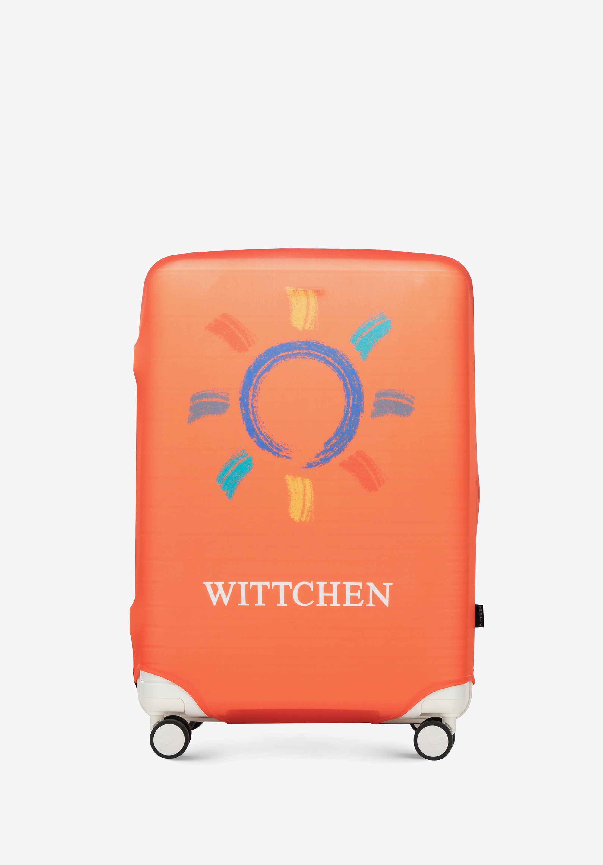 Pokrowiec na dużą walizkę pomarańczowy