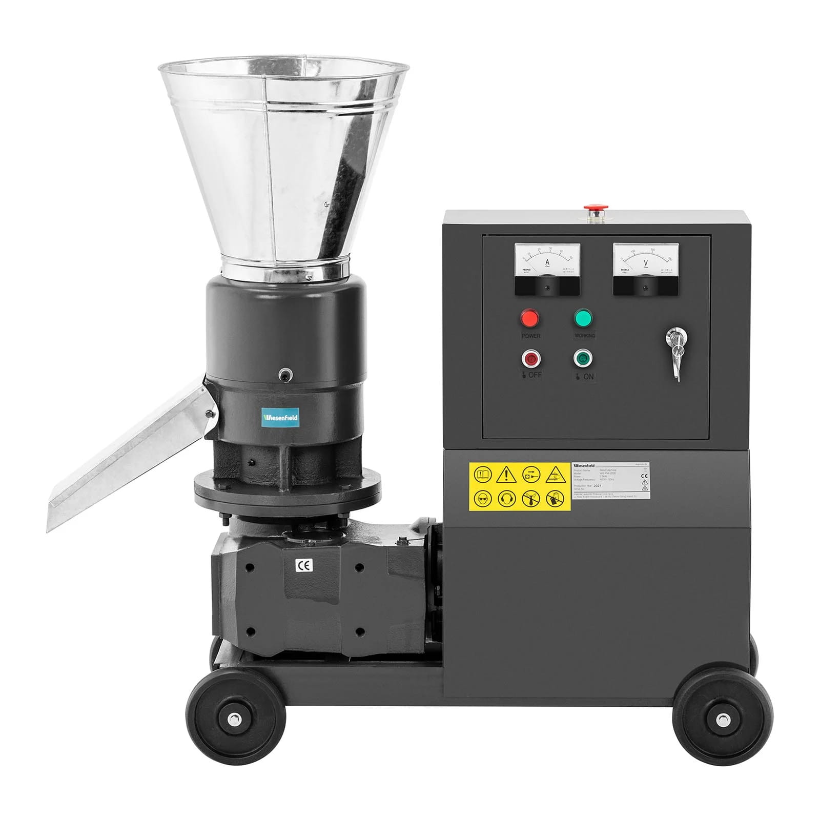 Przemysłowa peleciarka, granulator 200kg/h, 7,5kW