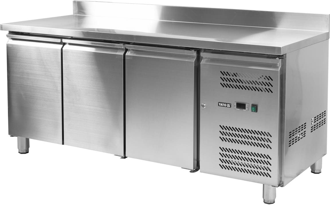 Stół mroźniczy 3-drzwiowy z rantem 179,5x70x95cm