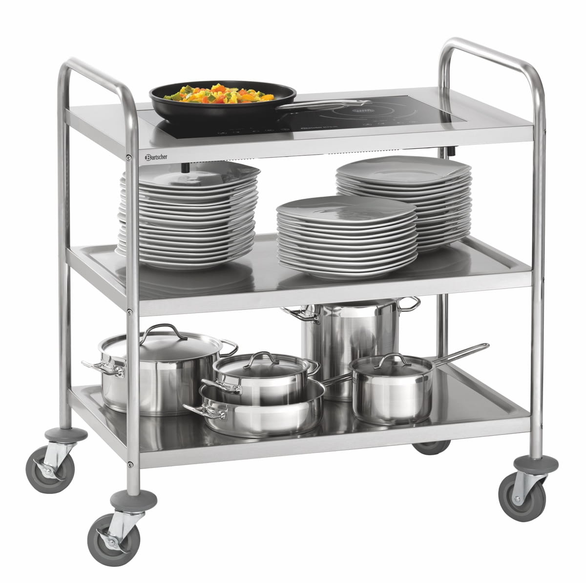 Kuchenka indukcyjna 3,5 kW z wózkiem, Bartscher