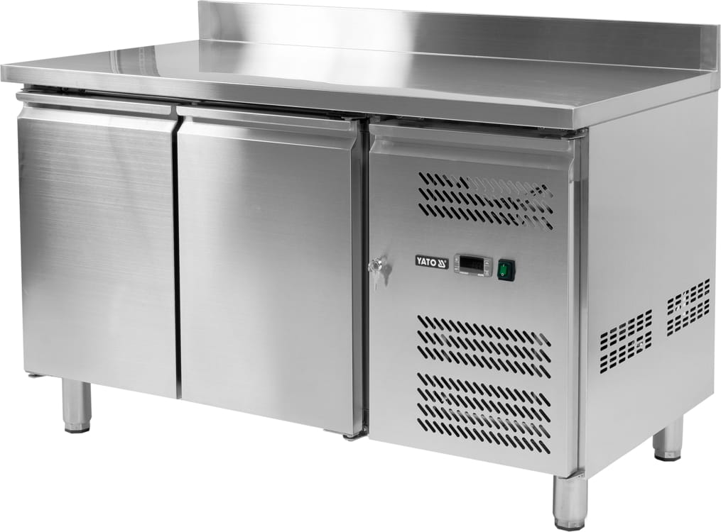 Stół mroźniczy 2-drzwiowy z rantem 136x70x95cm