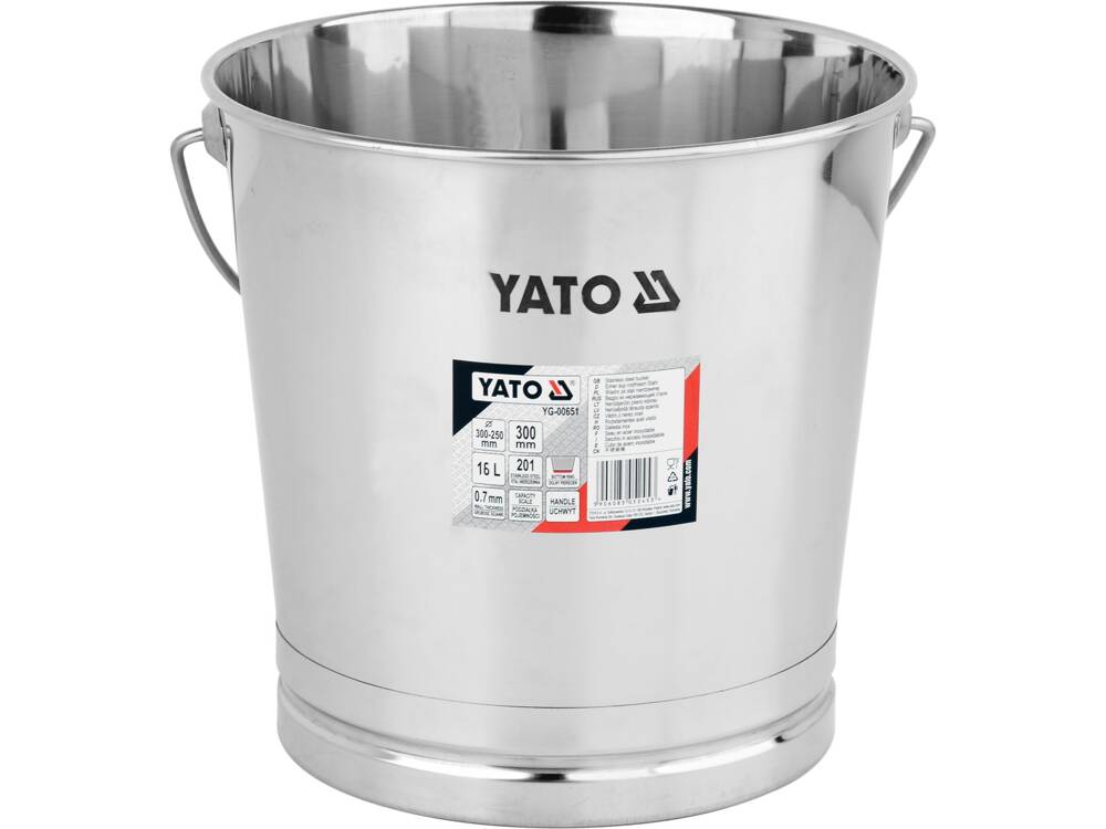 Wiadro ze stali nierdzewnej 16 l