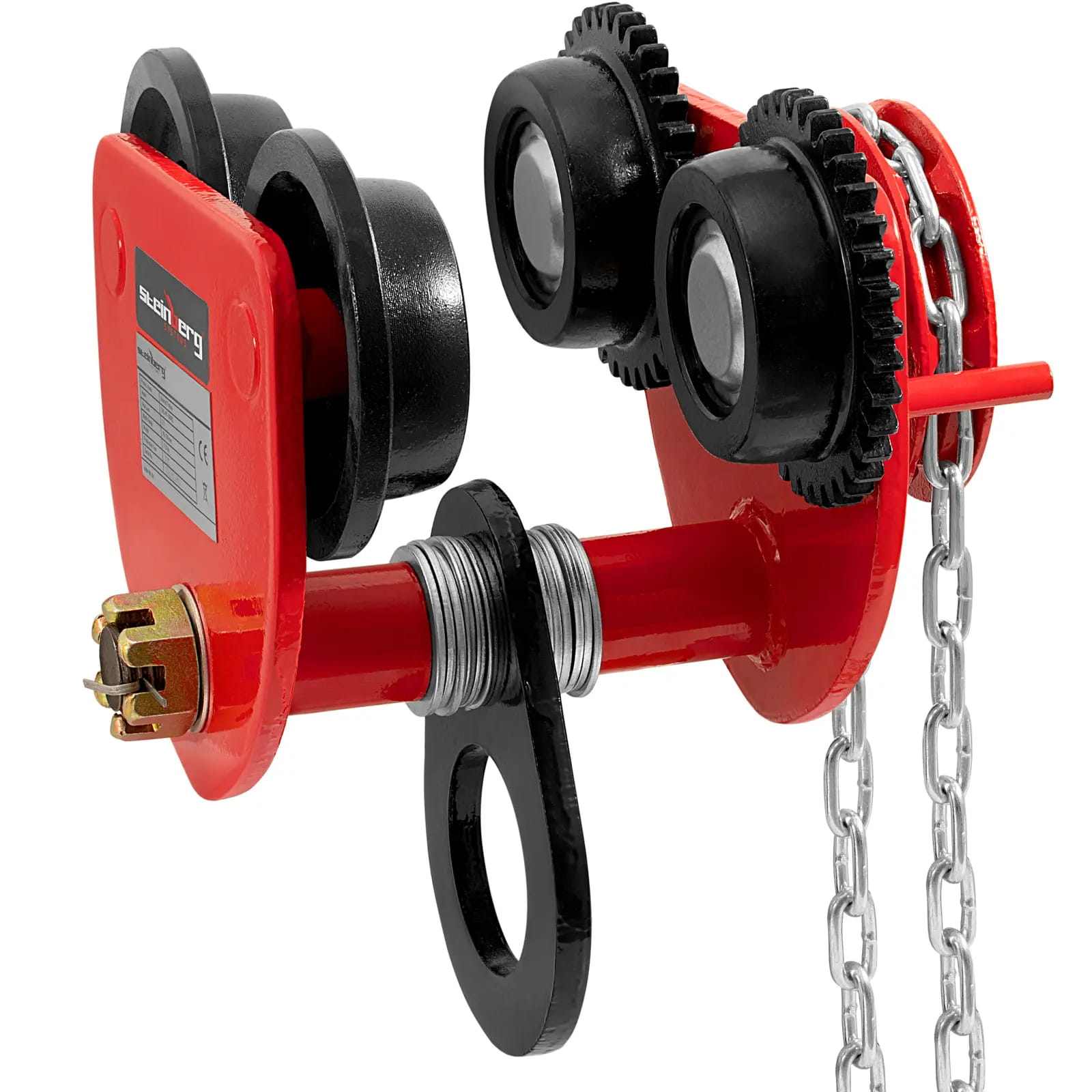 Wózek suwnicowy z łańcuchem 90-130 mm, do 3000kg | SBS-RT-3000C