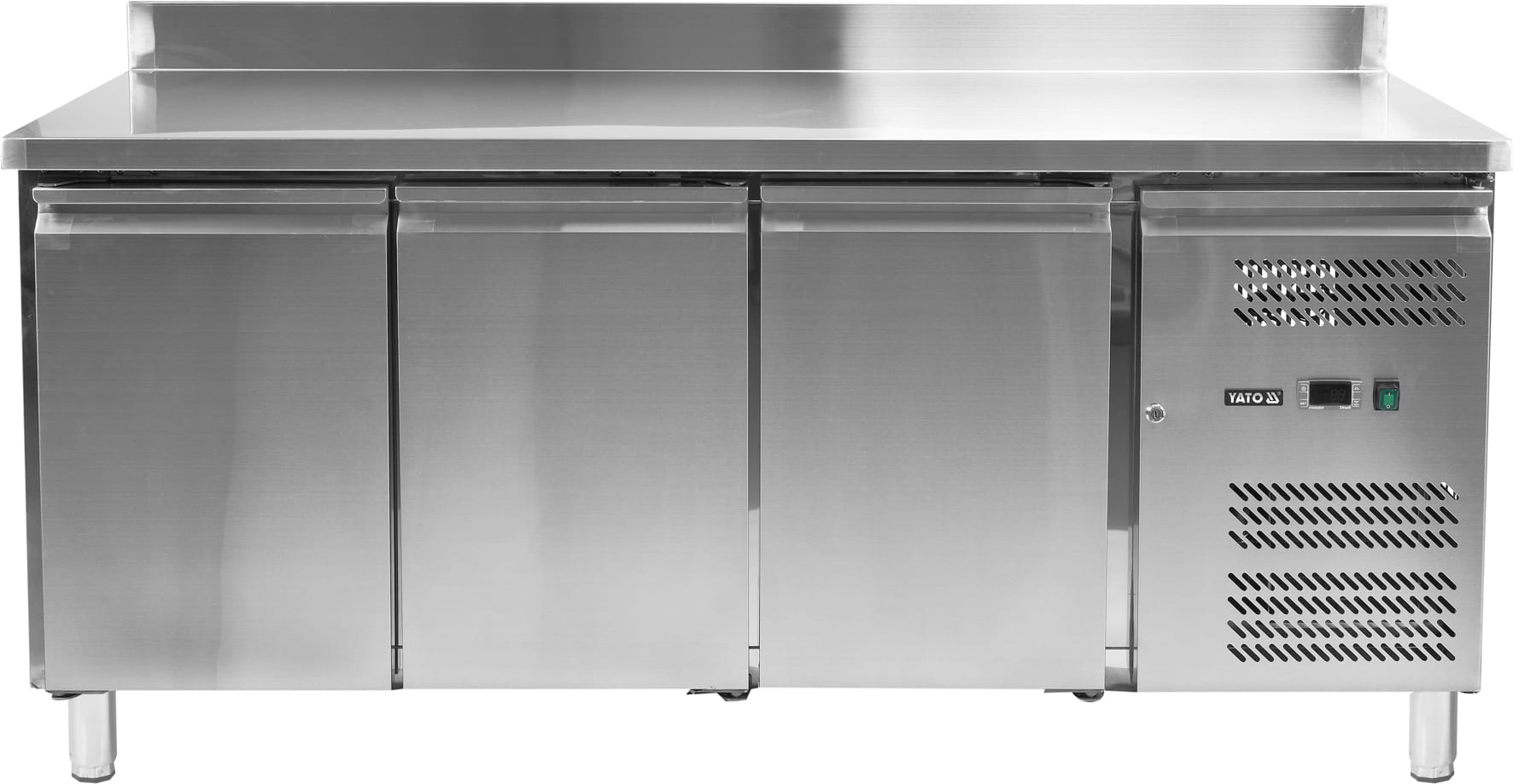 Stół chłodniczy 3-drzwiowy z rantem 179,5x70x95cm