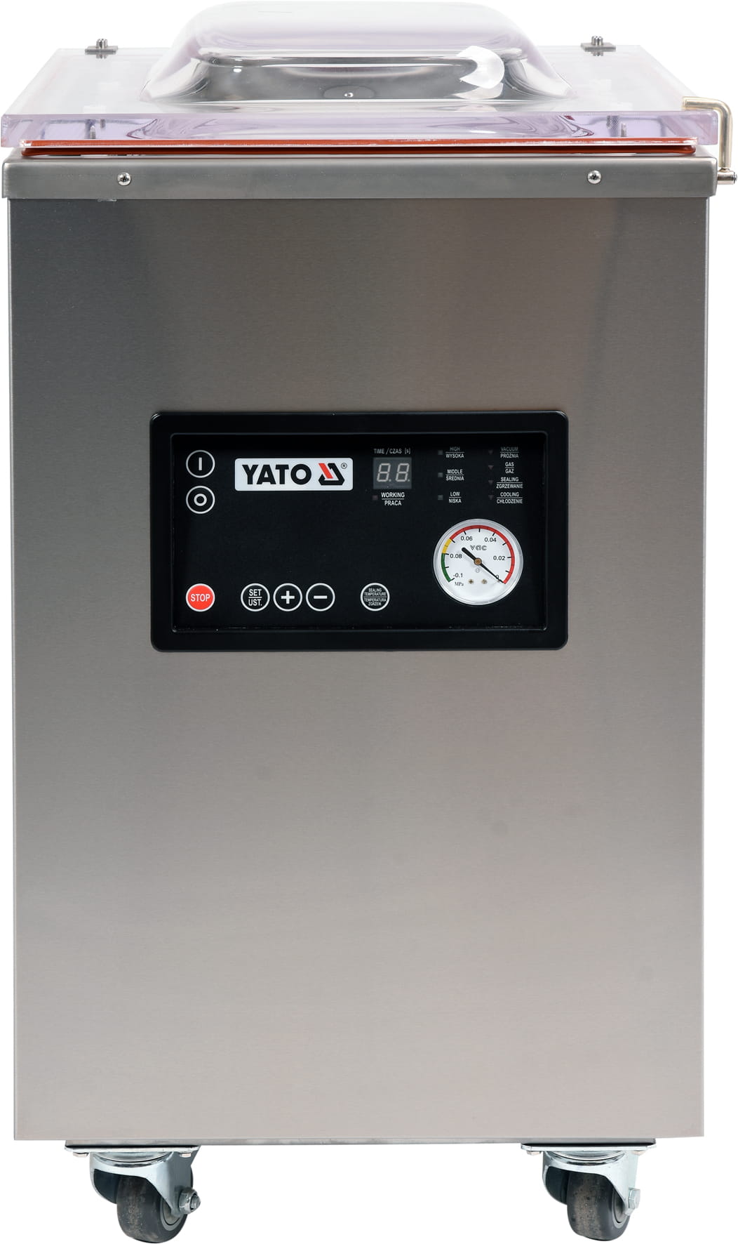 Pakowarka próżniowa komorowa na kółkach, 2 listwy 42cm YATO