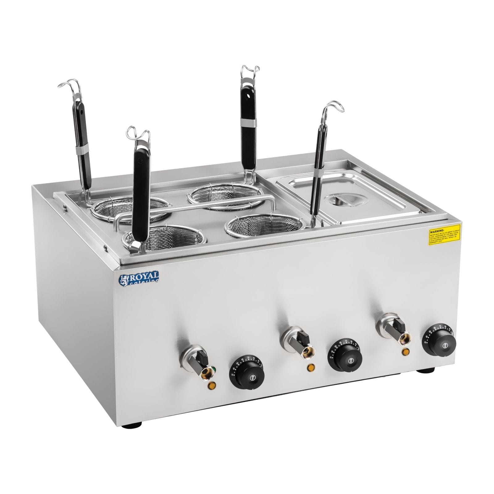 Warnik do makaronu 4 kosze + pojemnik GN 1/3