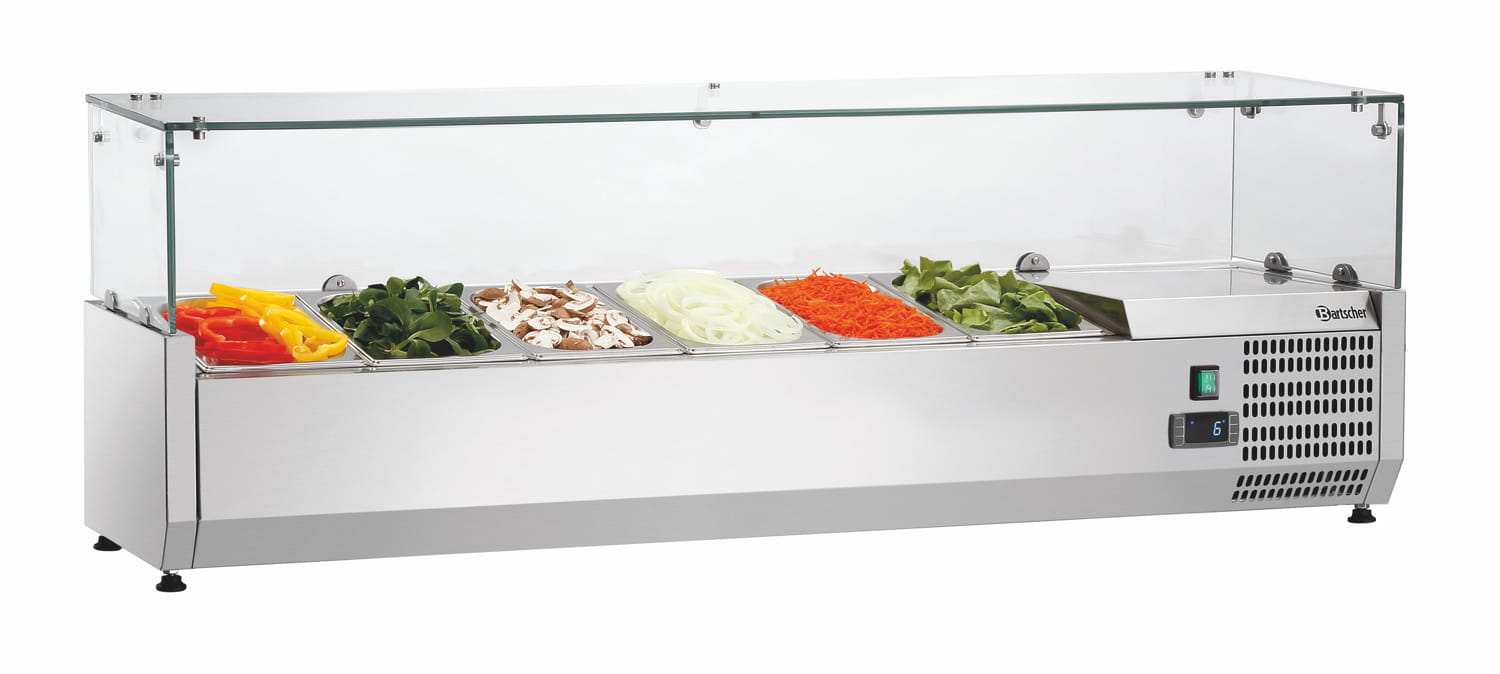 Nadstawa chłodnicza z osłoną 6 x GN 1/4 I GL4-1401