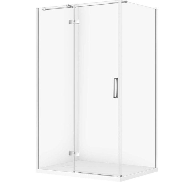 CERSANIT Zestaw kabina prostokątna JOTA lewa 120x90 chrom, brodzik TA