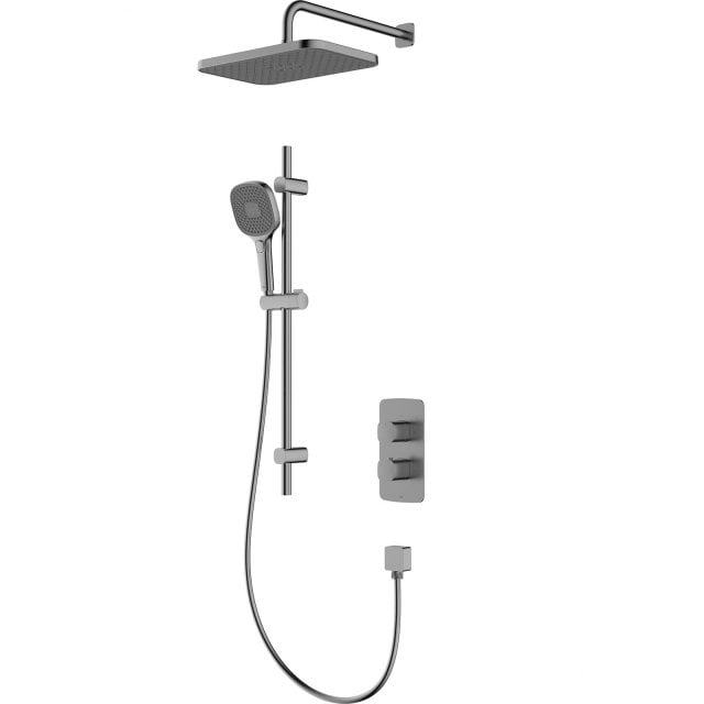 KFA Zestaw prysznicowy MALAGA podtynkowy termostatyczny z drążkiem gu