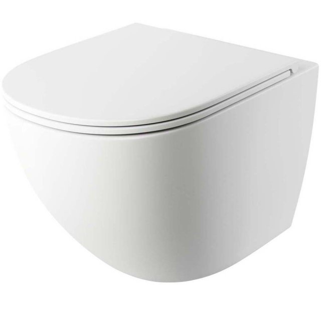 OMNIRES Miska WC wisząca OTTAWA, deska wolnoopadająca 49x3cm biały ma