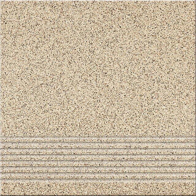 Gres szkliwiony stopnica MILTON beige mat pcs 29,7x29,7 gat. I