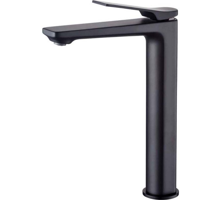 INVENA Bateria umywalkowa stojąca NERI wysoka czarna BU-01- W04-L