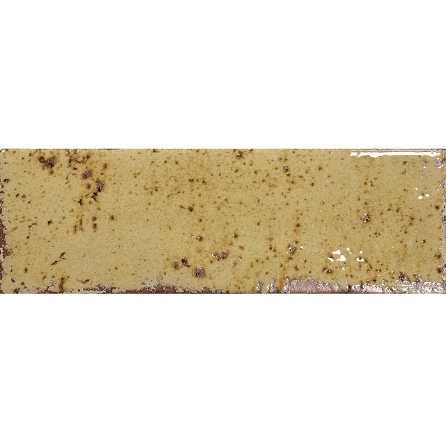 Gres szkliwiony hiszpański Bestile MUSA OCRE błyszczący 6,5x20 gat. I