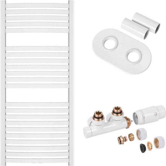 INVENA Grzejnik łazienkowy PROV 120x54 zes. DUOPLEX maskownica podw.