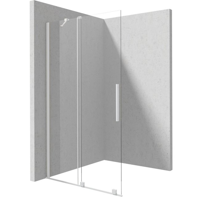 DEANTE Ścianka prysznicowa PRIZMA walk-in przesuwna 80x195 cm bianco