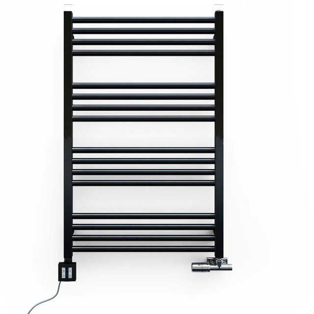 TERMA Grzejnik łazienkowy FIONA 90x50 czarny WGFIN090050K9M5SX