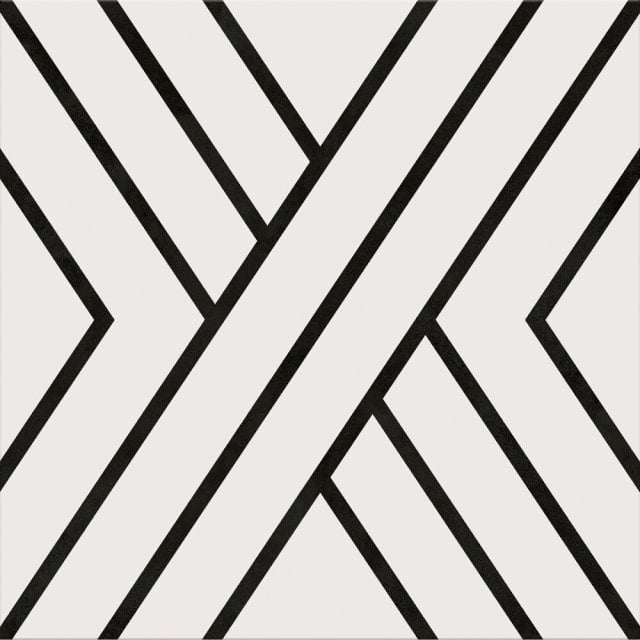 Gres szkliwiony BLACK LINES mat 29,8x29,8 gat. I Cersanit