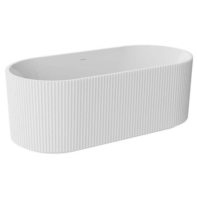 BESCO Wanna wolnostojąca GIULIANA 150 z syfonem klik-klak złotym #WAS