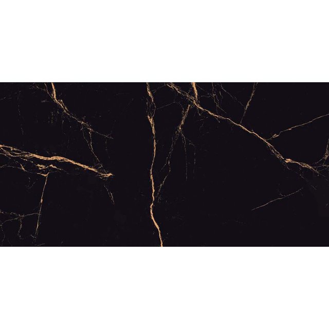 Gres szkliwiony VEINS BLACK high glossy 60x120 gat. I Cersanit