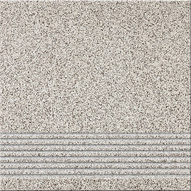 Gres szkliwiony stopnica MILTON grey mat pcs 29,7x29,7 gat. I