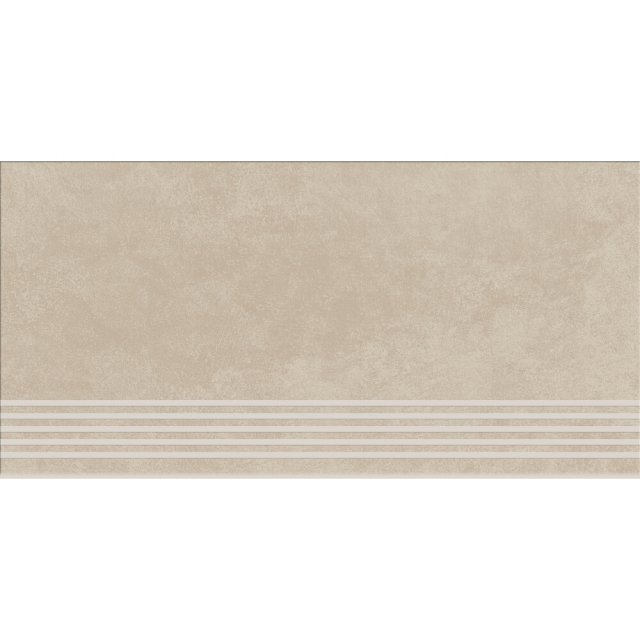 Gres szkliwiony stopnica ARES beige mat rect 29,8x59,8 gat. I
