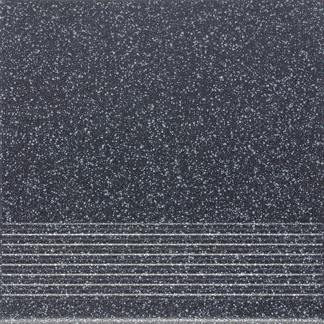 Gres szkliwiony stopnica MILTON graphite mat 29,7x29,7 gat. II