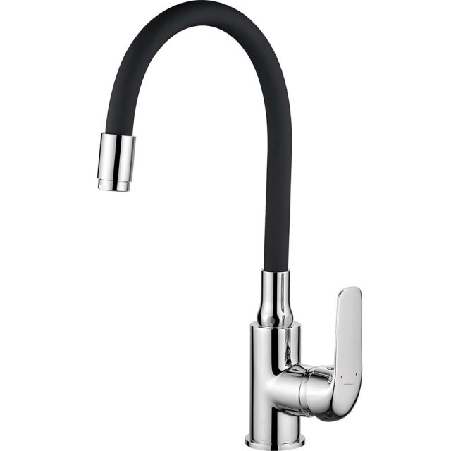 KUCHINOX Bateria zlewozmywakowa stojąca ELZA z elastyczną wylewką chr