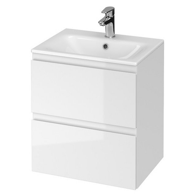Szafka z umywalką w zestawie SET b273 MODUO 50 biała dsm