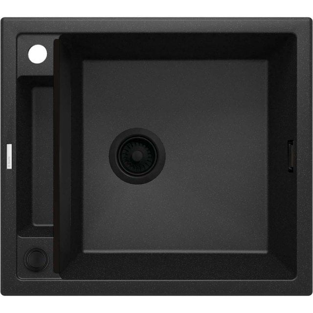 DEANTE Zlewozmywak granitowy MAGNETIC magnetyczny 1-komorowy grafit m