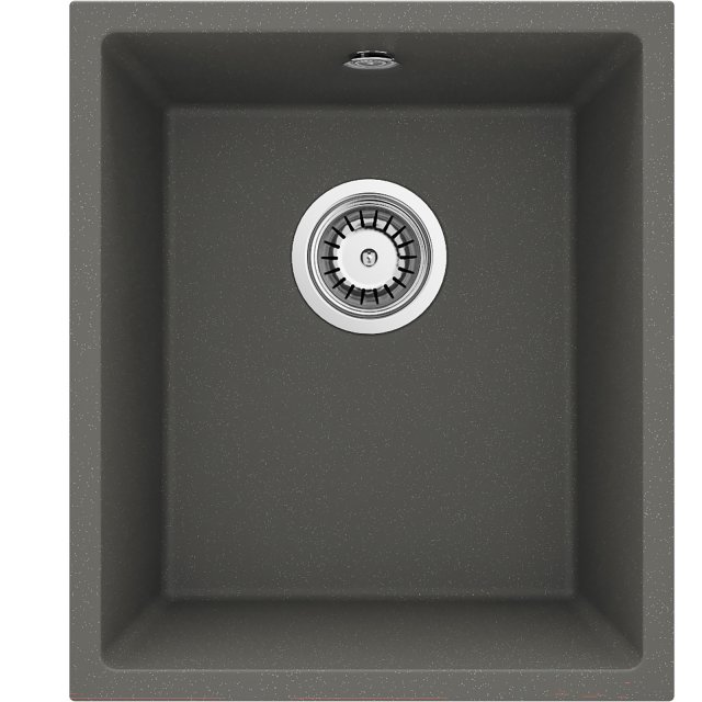 DEANTE Zlewozmywak granitowy CORDA antracyt metalik 1-komorowy podwie