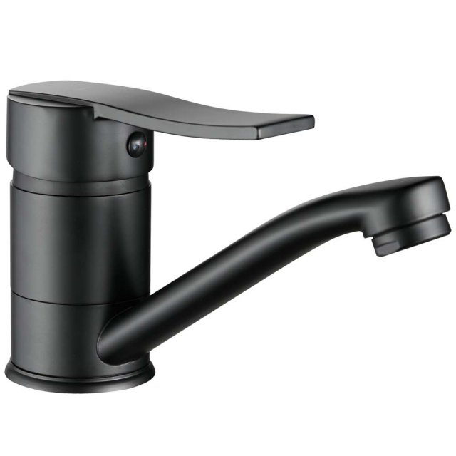 KUCHINOX Bateria umywalkowa stojąca MADERA z obrotową wylewką czarna