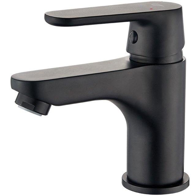 KUCHINOX Bateria umywalkowa stojąca DIMA z korkiem klik-klak czarna B