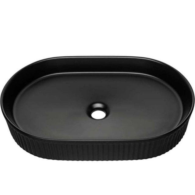 COMAD Umywalka nablatowa BEYOND 3 48 cm czarna E-6531