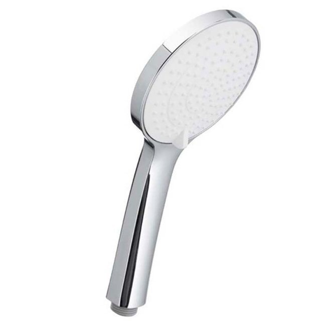 KFA Słuchawka prysznicowa ANGELIT 3-funkcyjna silikonowa biały-chrom