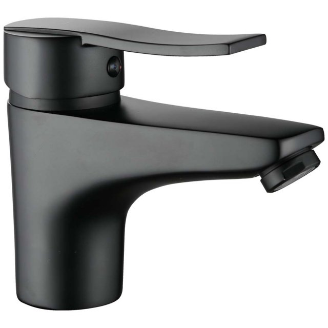 KUCHINOX Bateria umywalkowa stojąca MADERA z korkiem czarna BQM_722D