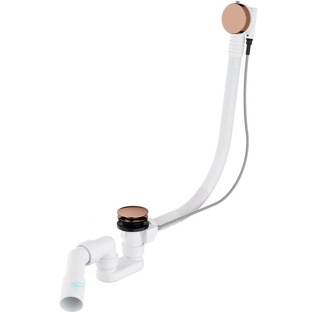 OMNIRES Syfon wannowy CGS przelewowo-odpływowy miedź połysk TK104-PLU