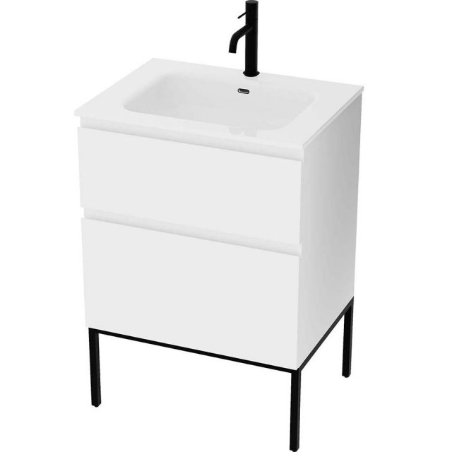 LAVITA Szafka z umywalką TOPEKA 60 cm biała
