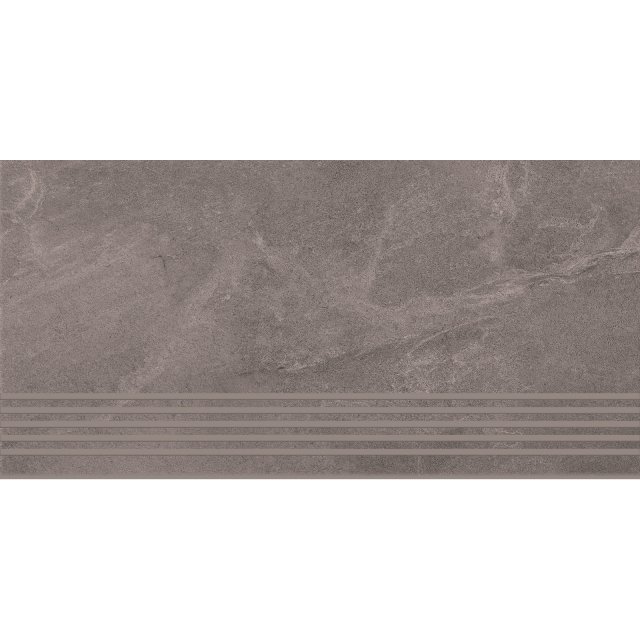 Gres szkliwiony stopnica MARENGO grey mat 29,8x59,8 gat. I