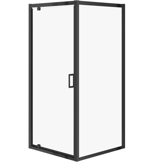 CERSANIT Kabina prysznicowa ARTECO kwadratowa narożna 90x190 czarna,