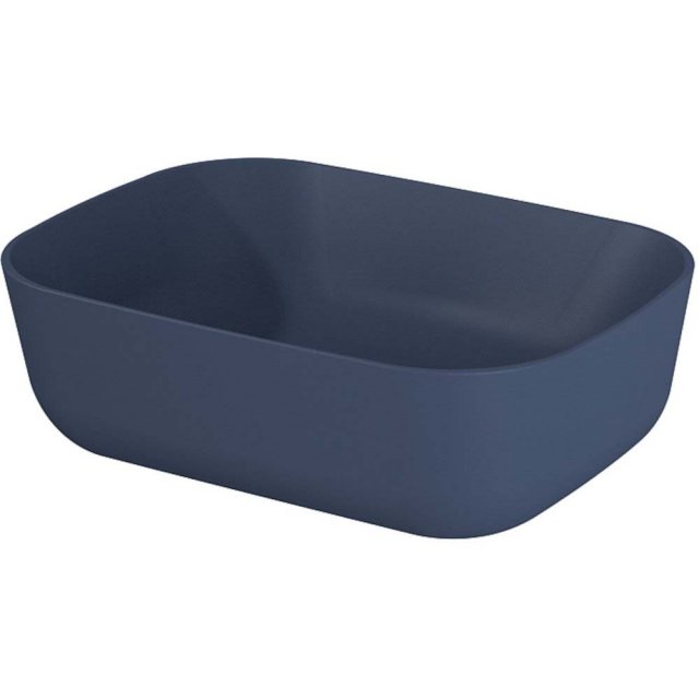ELITA Umywalka nablatowa RENI 46x33 blat, ceram navy blue matt 146029