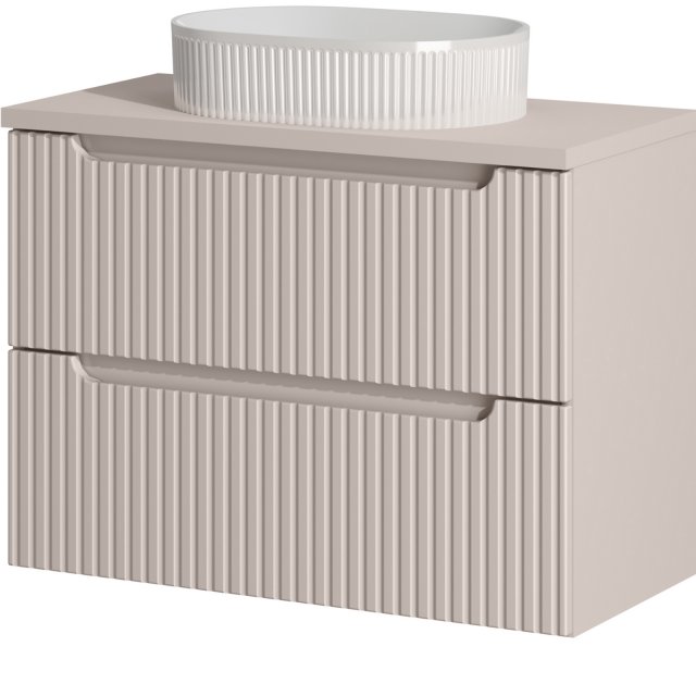 COMAD Zestaw mebli NOVA CASHMERE szafka z blatem 80 cm, umywalka BEYO