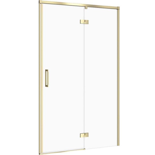 CERSANIT Drzwi prysznicowe LARGA złoty mat, prawe 120x195 szkło trans