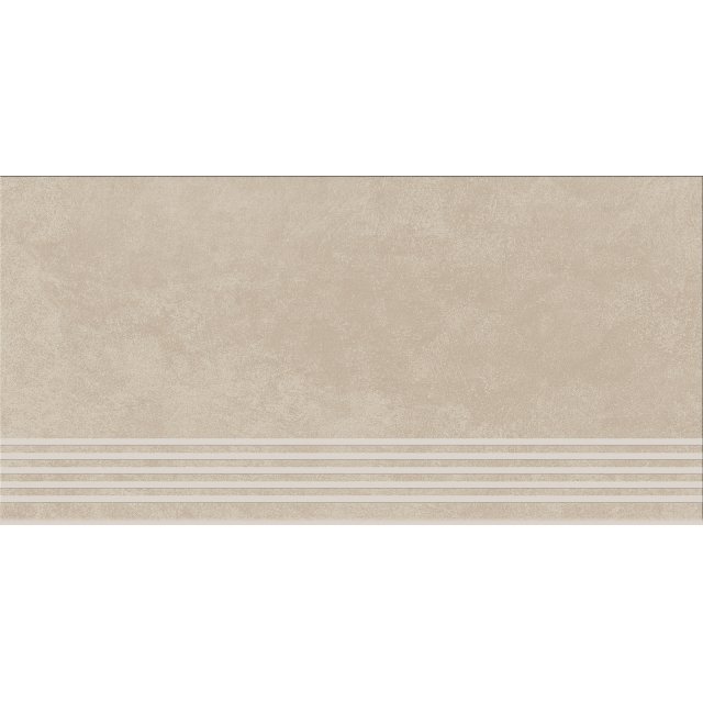 Gres szkliwiony stopnica ARES beige mat 29,7x59,8 gat. I