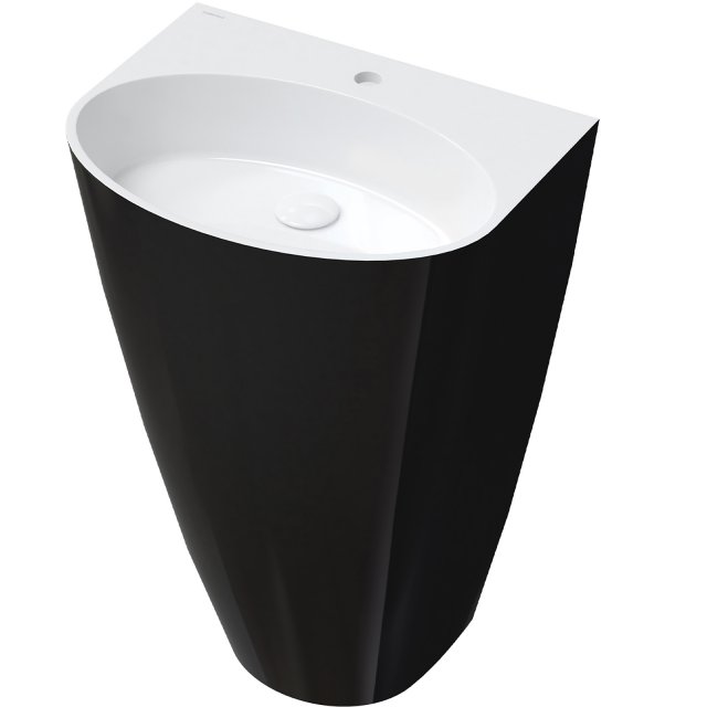 OMNIRES Umywalka wolnostojąca SIENA M+ z otworem na baterię biały/cza